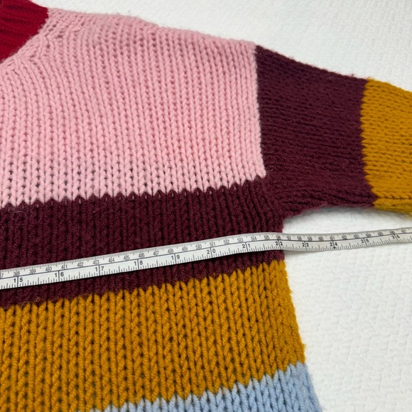 Xirena Apres Ski Sweater Stripe Chunky Soft Knit Pullover Oversized Size S - Picture 9 of 12